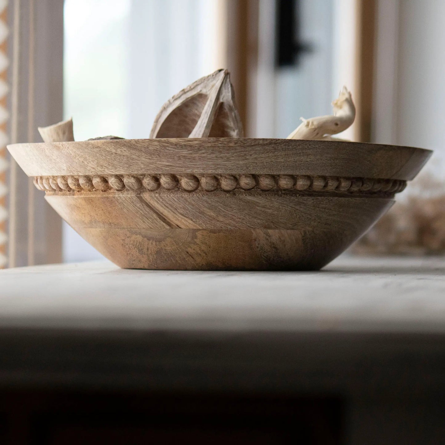 Colleen Decorative Wood Bowl